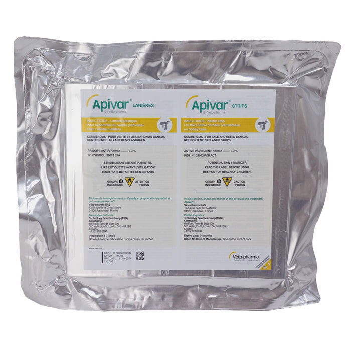 Apivar 60 Pack | Varroa Mite Control