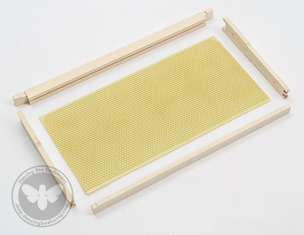 Dancing Bee | Unassembled Wooden Frames | For Plastic Foundation